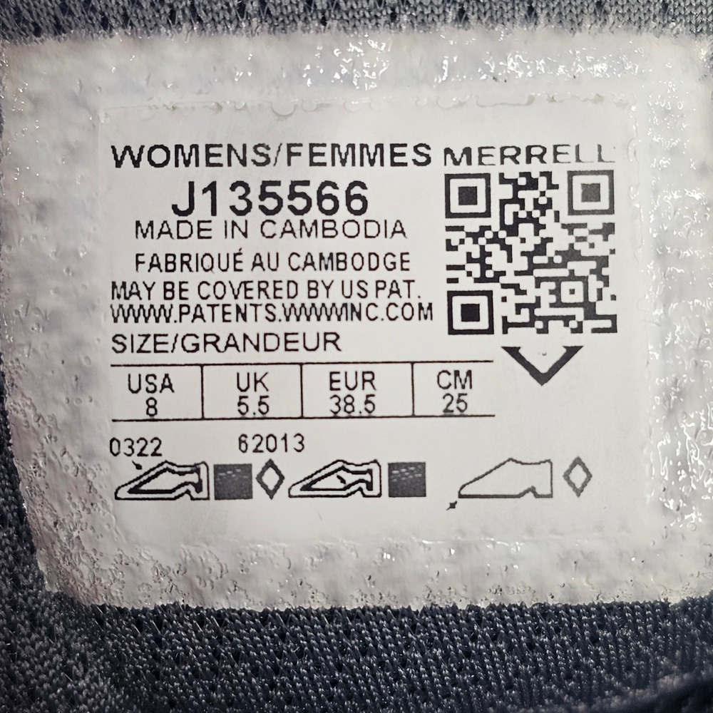 Merrell Hiking Shoes Women's 8 Grey Bravada 2 Waterproof J135566 Knit Sneaker - Picture 9 of 11